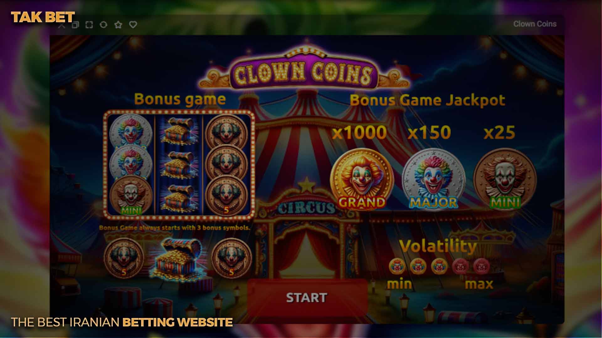 نحوه بازی Clown Coins تک بت